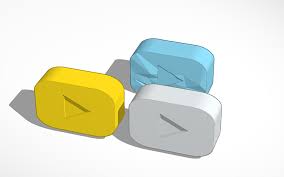 Thingiverse is a universe of things. Youtube Play Buttons Silver Gold Diamond By Pavel Tinkercad