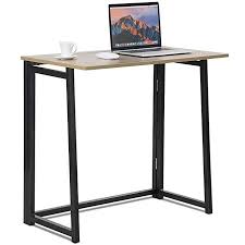 Amazon Com Tangkula Folding Table Small Foldable Computer Desk Home Office Laptop Table Writing Desk Folding Computer Desk Simple Computer Desk Folding Desk