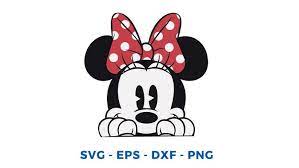 Download Mickey Minnie Mouse Peeking Bow Dot Layered Svg Vector Etsy Mickey Minnie Mouse Minnie Mouse Tee Minnie