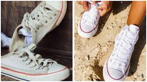 Aduk cuka dalam air agar merata. 5 Cara Mudah Memutihkan Sepatu Pakai Produk Rumah Tangga Pakai Soda Kue Hingga Lemon Tribunnews Com Mobile