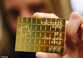 Gold credit card made of gold. Now You Can Buy A Real Gold Bar The Size Of A Credit Card From Goldsilver2u Com The Aurophile