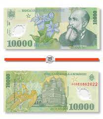 Banci și case de schimb moldovei, unde puteți să schimbați euro și leu moldovenesc. Romania 10000 Lei 2000 Unc Polymer