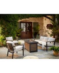 The fuel is pretty safe, easy to use and clean. Furniture Stockholm Outdoor 4 Pc Seating Set Sofa 2 Club Chairs Fire Pit With Sunbrella Cushions Create In Cast Ash Modesens