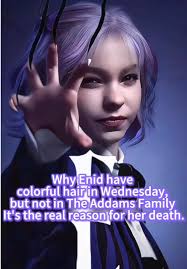 Enid's Colorful Hair Explained in Wednesday Series
