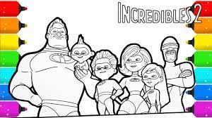 Today i have these free incredibles 2 coloring pages and activity sheets. Incredibles 2 Coloring With Colored Markers Youtube