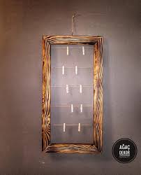 Rustik Ahsap Cerceve Fotograflik Tasarimci Agac Dekor Konsept Tasarimi In 2021 Wall Lights Candle Sconces Decor