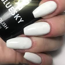 Apply a clear top coat to your nails and let it dry. Bluesky Cs61 Diamond White Diva World