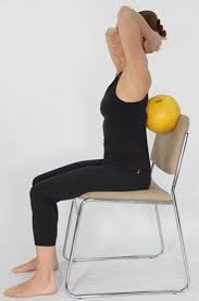 Exercises For Osteoporosis Ball Behind Back Thoracic Extension Osteoporosis Exercises Senior Fitness Osteoporosis