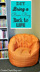 Diy Bring A Bean Bag Back To Life Cheap And Easy Kids Bean Bags Diy Bean Bag Diy Bean Bag Chair