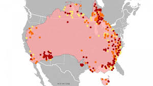 For more information visit the world factbook. All The Fires In Australia Compared To The Size Of The Us Mapporn