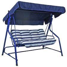 Swing hammock chair seat bed adjustable canopy garden outdoor metal furniture | ebay. Buy Argos Home Tubular 3 Seater Swing Hammock Blue Hammocks And Swing Seats Argos