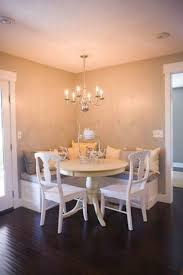 L Shaped Banquette Seating Dark Floor Yellow And Blue Love It Banquette Seating In Kitchen Dining Room Small Kitchen Banquette