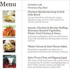 An irish easter dinner menu from donal skehan 9. Ayurveda Christmas Day Menu The Holistic Highway