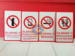 Untuk lingkungan kerja yang lebih aman! Harga Jual Rambu K3 Rambu Keselamatan Kerja Gtm