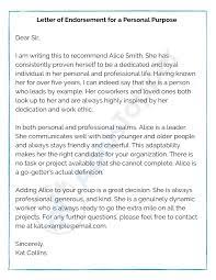 In your endorsement, briefly explain the specific elements of the book that affected you and how. Sample Letter Of Endorsement Format Examples And How To Write A Plus Topper