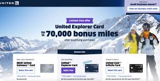 Up to 70,000 bonus miles: 70k United Explorer Bonus Offer Targeted