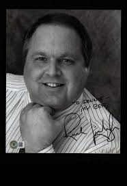 RUSH LIMBAUGH SIGNED 8X10 PHOTO BECKETT AUTHENTICATED COA TALK RADIO HOST  EIB
