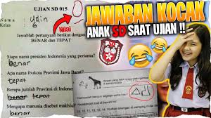 Berikut ini kelucuan jawaban anak sd saat ujian yang bikin ngakak. Jawaban Ujian Anak Sd Kocak Banget Kok Aku Ga Kepikiran Ya Youtube
