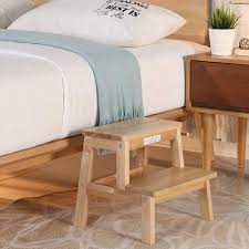 American drew cherry grove bed step stool 791 481. Amazon Com Houchics Multi Purpose Kids 2 Step Wood Step Stool With 260lb Load Capacity Wooden Bedside Step Stool Adults For Kitchen Bathroom Bedroom Wooden Furniture Decor
