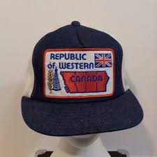 Republic Of Western Canada Baseball Truckers Hat Cap Republicofwesterncanada Baseballcap Baseball Trucker Hat Hats Baseball Hats