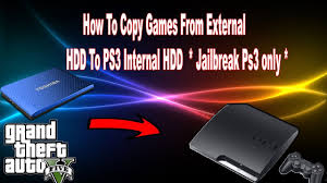 How To Copy Games From External Hdd To Ps3 Internal Hdd Jailbreak Ps3 Only Youtube