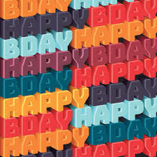 Free Download 3d Happy Birthday Pattern Vector Template In 2020 Happy Birthday Vector Free Happy Birthday To You