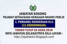Jawatan kosong pejabat setiausaha kerajaan negeri perlis 2020. Jawatan Kosong Terkini Di Suk Perlis 26 Ogos 2018
