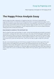 Example of critique paper story. The Happy Prince Analysis Essay Essay Example