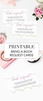 Instead of a traditional baby shower card that may be saved in an album or baby book (or land up in the trash), a children's book can be used for years to come; Printable Baby Shower Inserts By Littlesizzle Baby Shower Books For Baby Cards Downlo Baby Shower Printables Baby Shower Insert Books For Baby Instead Of Card