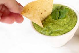 Salsa Guacamole Is A Fresh Vibrant Mix Of Salsa Verde And Traditional Guacamole It S A Zesty Avocado Salsa Recip In 2020 Avocado Salsa Recipe Avocado Salsa Guacamole