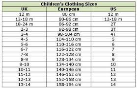 Shop Abroad With These Clothing Size Conversion Charts Size Chart For Kids Baby Clothes Sizes Baby Clothes Size Chart