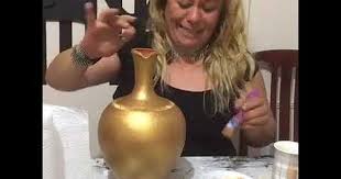 Toprak Testi Boyama Youtube Glass Bottle Crafts Bottle Crafts Decoupage Jars