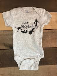 Custom Take Me To Neverland Onesie Peter Pan Onesie Peter Etsy Onesies Disney Baby Clothes Disney Frozen Shirts