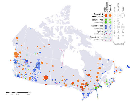 Natural Resources: Major Projects Planned or Under Construction 2024 to  2034 - Natural Resources Canada