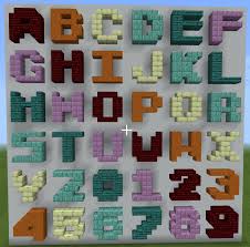 Hier sollte eine beschreibung angezeigt werden, diese seite lässt dies jedoch nicht zu. How To Build The Alphabet Numbers In Minecraft Part 1 3x3 Using A Combination Of Blocks Slabs And Stairs Minecraft