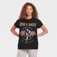 Jun 04, 2021 · a fan page on instagram recently shared guns n' roses frontman axl rose's photo. Women S Guns N Roses Short Sleeve Graphic T Shirt Black Target