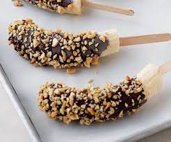 Chocolate Dunked Bananas With Peanuts Recipe Finecooking Healthy School Snacks Peanut Recipes Healthy Snacks