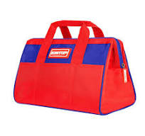 EMTOP ETBG18131 Tool Bag, Tool Bag, Large Storage, Waterproof, Red Tool  Bag, 1680D Oxford, Wide Open