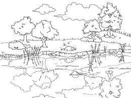 Lusso Disegni Facili Da Colorare Paesaggi Estivi Migliori Pagine