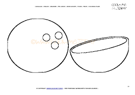 Search through more than 50000 coloring pages. Coconut Coloring Page Free Printable Coconut Cut Out Template