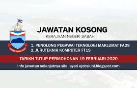 Kerjaya ini dikategorikan dibawah jawatan kosong kerajaan, jadi, gajinya agak lumayan dan lebih terjamin insyaallah. Jawatan Kosong Kerajaan Negeri Sabah Februari 2020 Sabah Pandora Screenshot