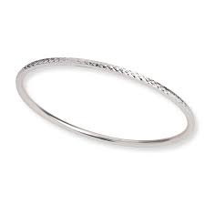 Diamond tennis bracelet (1 ct. Mondevio Sterling Silver Diamond Cut Bangle Bracelet Sth2531