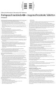 Https Www Aurobindo Pharma De Gi Gi Pantoprazol Aurobindo 40 Mg Tmr 072020 Pdf