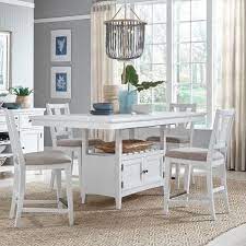 Millstone kitchen island & counter height table is rated 5.0 out of 5 by 1. Magnussen Home Heron Cove D4400 42 4x82 5 Piece Counter Height Dining Set With Storage Upper Room Home Furnishings Pub Table And Stool Sets