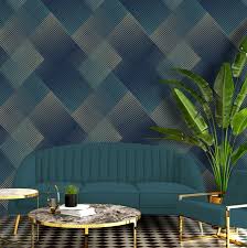 Maybe you would like to learn more about one of these? Geometric Stripes Yellow Teal Grey Purple Metallic Wallpaper Belgravia Decor Ebay