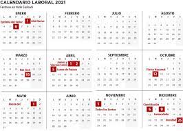 El nuevo año tiene un total de 11 días festivos a nivel nacional, dos menos que en 2020, de los cuales ocho se celebrarán de forma conjunta en todo el territorio nacional. Calendario Laboral De Euskadi 2021 Con Festivos El Diario Vasco