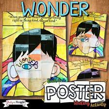 Wonder By R J Palacio Novel Study Writing Activity Poster Group Project In 2020 Writing Activities Novel Studies Wonder Novel