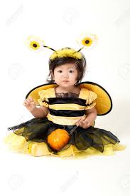 Baby Wearing Bee Costume Is Ready For Halloween Stock Photo Picture And Royalty Free Image Image 71323065