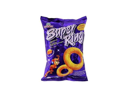 رقائق ذرة أورينتال سوبر رينج بالجبنة، 60 غرام Oriental Super Ring Cheese Corn Chips, 60g