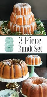 The full size 12 cup bundt pan is made from cast aluminum that heats evenly for perfect cake texture and color. 3 Piece Tiered Bundt Set Nordic Ware Healthy Pancake Recipes Easy Healthy Pancake Recipes Bundt